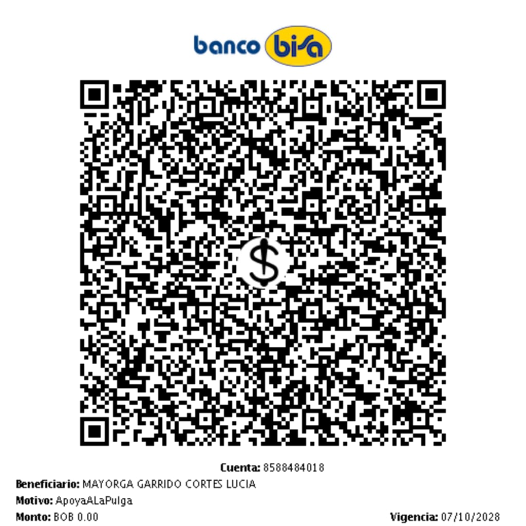 QR de pago para apoyar a La Pulga